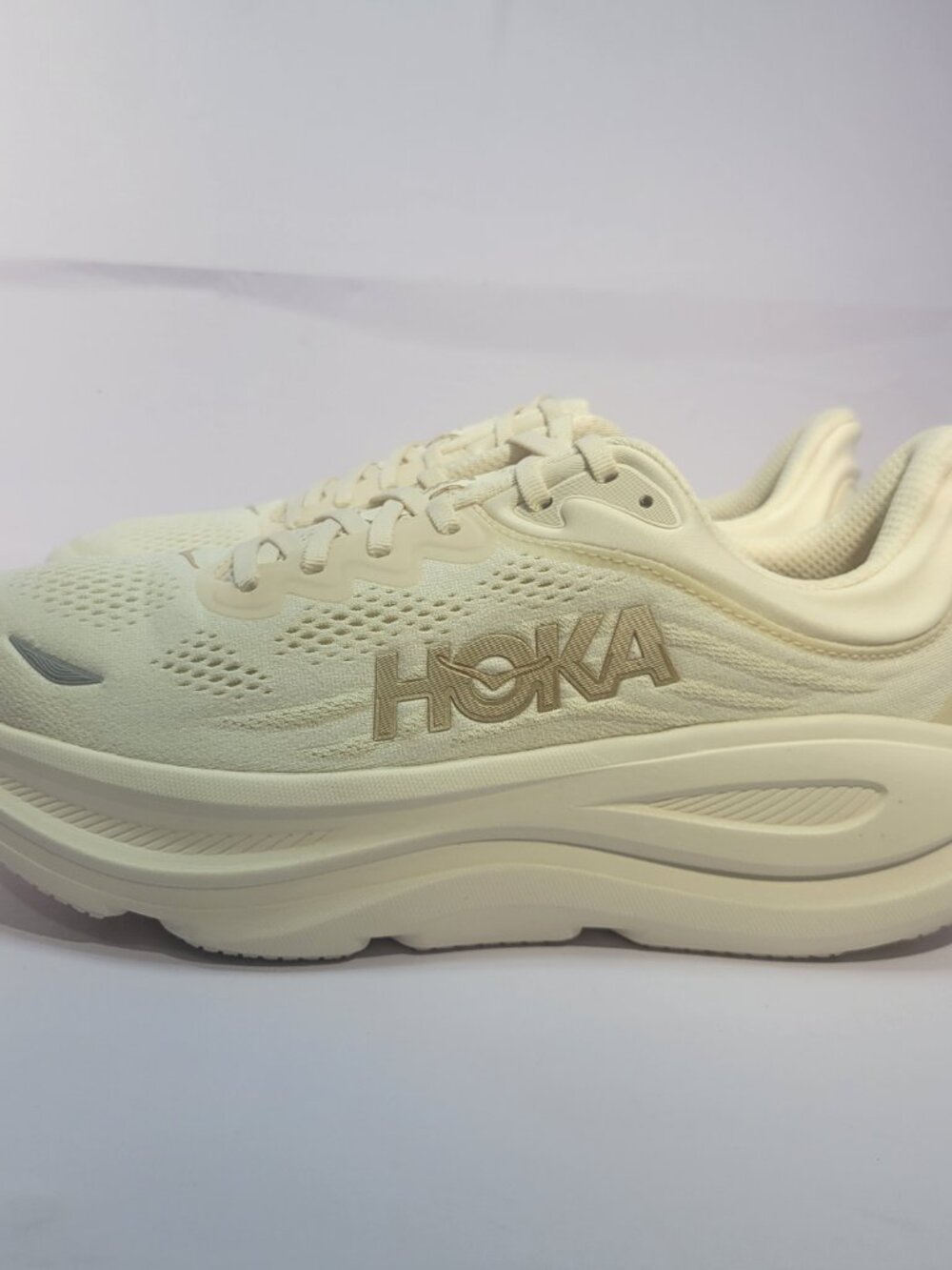 HOKA One One Bondi 9 Wide Women's US Size 11D Vanilla/Birch 1162014 VCH - Picture 3 of 12